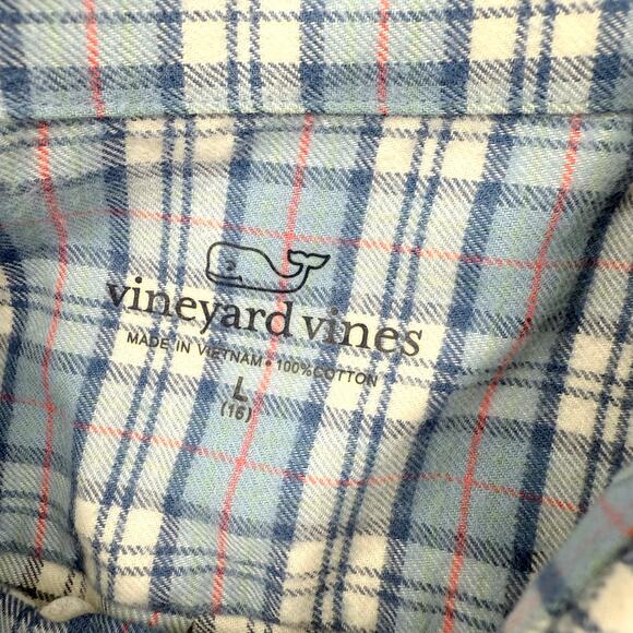 Vineyard Vines Blue Plaid Button Down Shirt - Picture 5 of 6